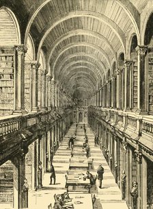 'Interior of the Library, Trinity College', 1898. Creator: Unknown.
