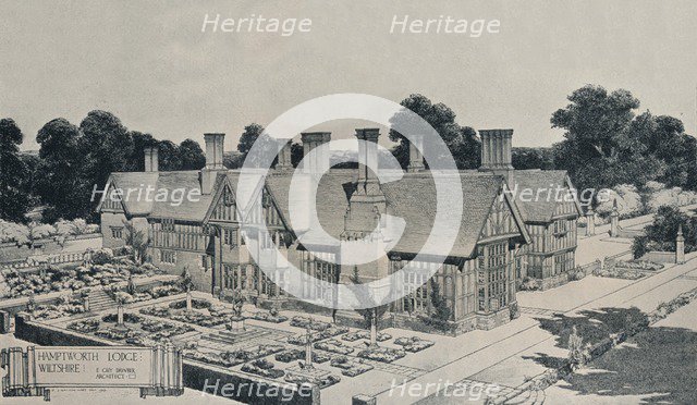 'Hamptworth Lodge, Wiltshire', c1910. Artist: Edward Guy Dawber.