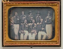 Untitled (Eight Atalanta Crewmen), July 30, 1856. Creator: Unknown.