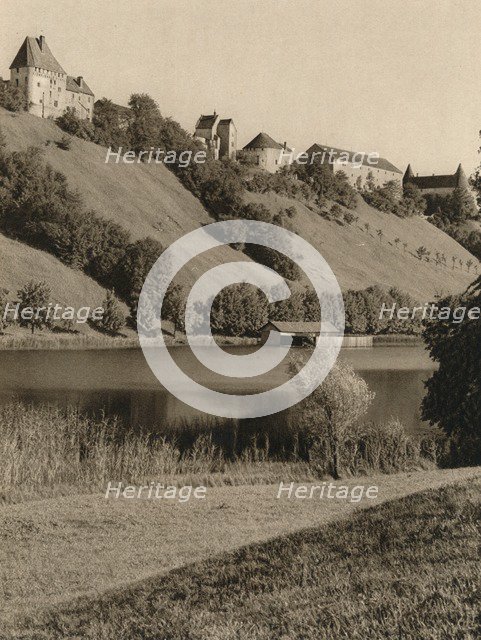 'Burghausen a. d. Salzach - Wohrsee', 1931. Artist: Kurt Hielscher.