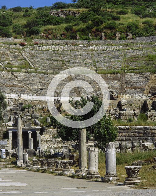Grand Theatre, Ephesus, Anatolia, Turkey, 1999.  Creator: Unknown.