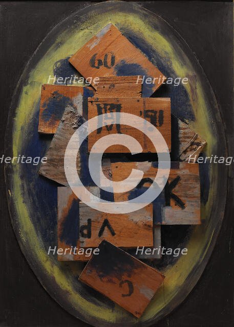 Composition 2;The Second Commandment, 1918. Creator: Vilhelm Lundstrom.