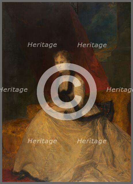 Portrait de la marquise Landolfo-Carcano, 1868. Creator: Gustave Ricard.