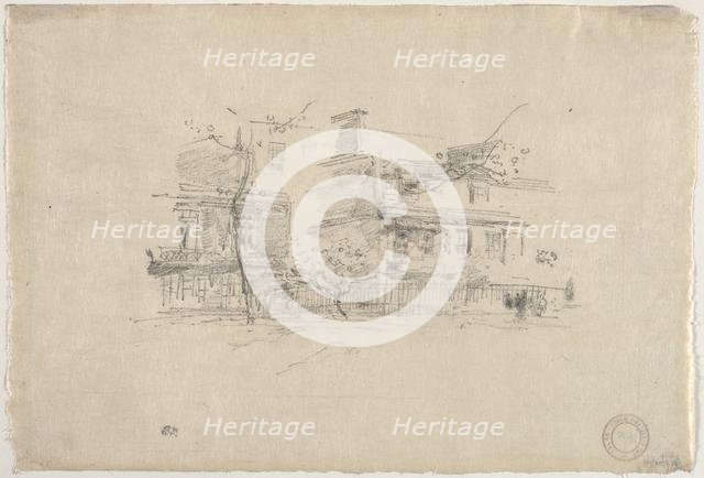 Lindsay Row, Chelsea, 1888. Creator: James McNeill Whistler (American, 1834-1903).