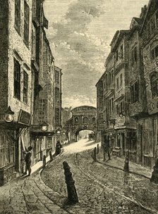 'Butcher's Row in 1800', (1881). Creator: Unknown.