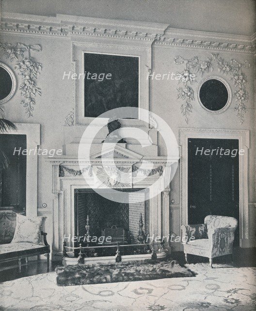 Mantelpiece in the State Drawing-Room, 1916. Artist: Unknown