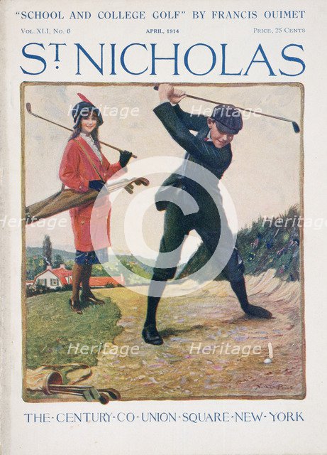 Cover of St Nicholas magazine, American, April 1914. Artist: Unknown