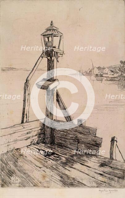 Pier End, Kippford, 1908. Creator: Martin Hardie.