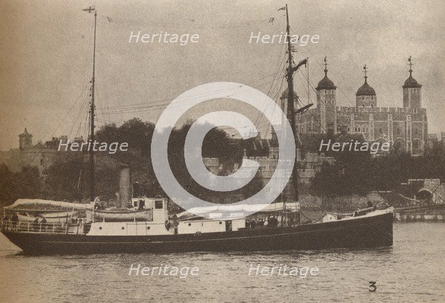 'The Quest, in which Sir Ernest Shackleton set sail in September 1921, on what was to prove his last Artist: Unknown.