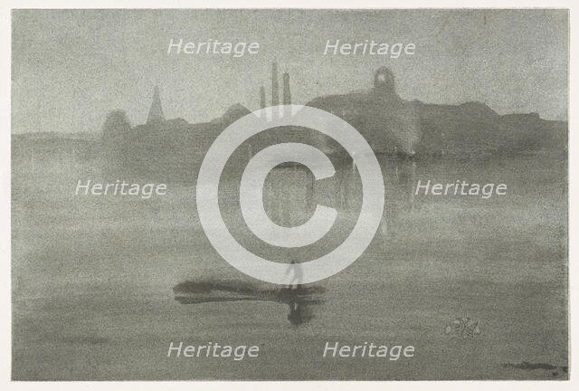 Nocturne, 1878. Creator: James Abbott McNeill Whistler.