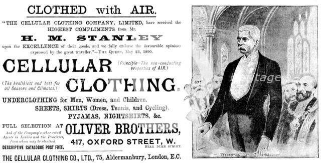 Advertisement for the Cellular Clothing Co. Ltd., 1890. Creator: Unknown.