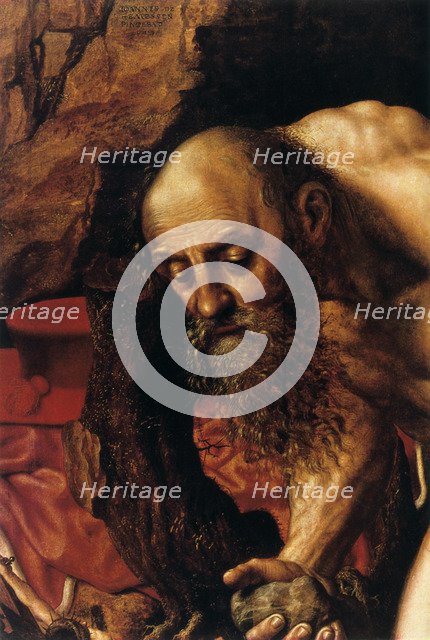 'St Jerome', detail, 1543.  Artist: Jan Sanders van Hemessen