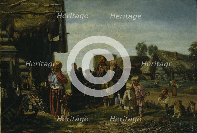 The Pilgrims, 1870. Artist: Pryanishnikov, Illarion Mikhailovich (1840-1894)