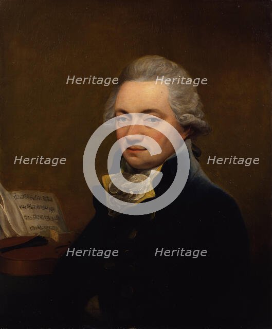 Portrait of the violinist and composer Johann Peter Salomon (1745-1815), c1792. Creator: Hardy, Thomas (1757-1804).