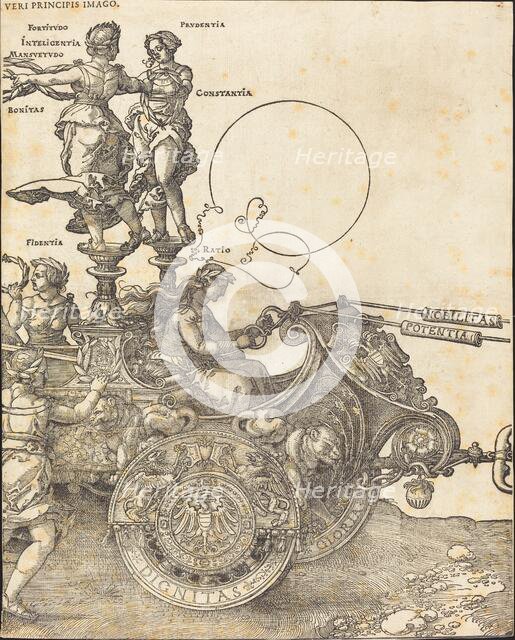 The Triumphal Chariot of Maximilian I (The Great Triumphal Car) [plate 2 of 8], 1523 (Latin ed.). Creator: Albrecht Durer.