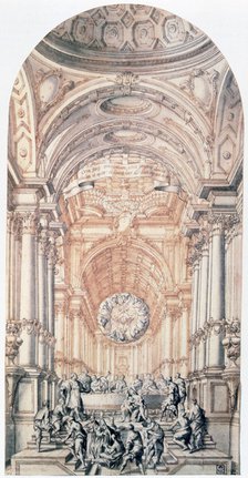 'Project design for the Gospel City', c1716-1756. Artist: Giuseppe Galli Bibiena