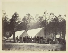 Commissary Department, Head-Quarters Army of the Potomac, February 1864. Creator: Alexander Gardner.