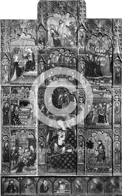 Retable, late 14th or early 15th century. Creator: Master of Cubells.