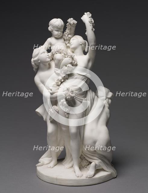 Figure of Love Carried by the Three Graces, 1768. Creator: Sèvres Porcelain Manufactory (French, est. 1740); François Boucher (French, 1703-1770), after a design by.