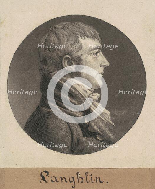 Laughlin, 1806. Creator: Charles Balthazar Julien Févret de Saint-Mémin.