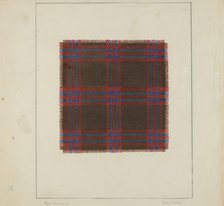 Plaid Homespun, 1935/1942. Creator: Clyde L. Cheney.