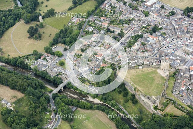 Richmond Castle, Richmond Bridge and Culloden Tower, North Yorkshire, 2018. Creator: Emma Trevarthen.