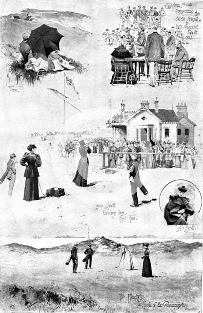 Ladies' Golf Championship at Portrush, Ireland, 1895. Creator: George Meisenbach.