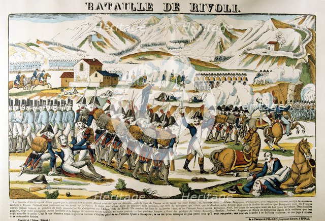 'Battle of Rivoli', 14 January, 1797, (19th century). Artist: Unknown