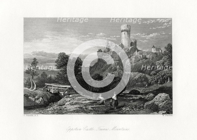 Eppstein Castle, Taunus mountains, Germany, 19th century. Artist: W Forrest
