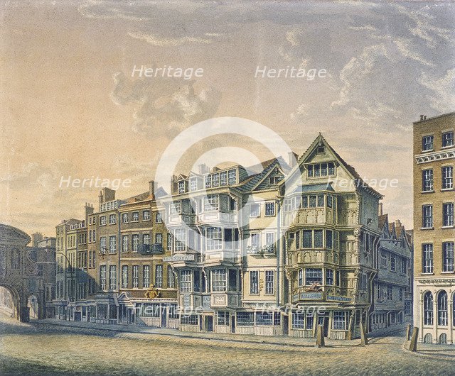 Fleet Street, London, 1798 Artist: William Capon