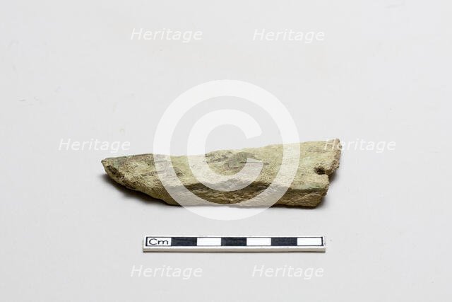 Bone, decorated fragment, Shang dynasty, ca. 1600 - ca. 1050 BCE. Creator: Unknown.