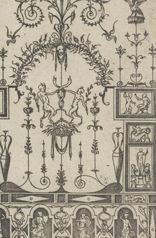 Grotesque Panel, 1550. Creator: Jacques Androuet Du Cerceau.
