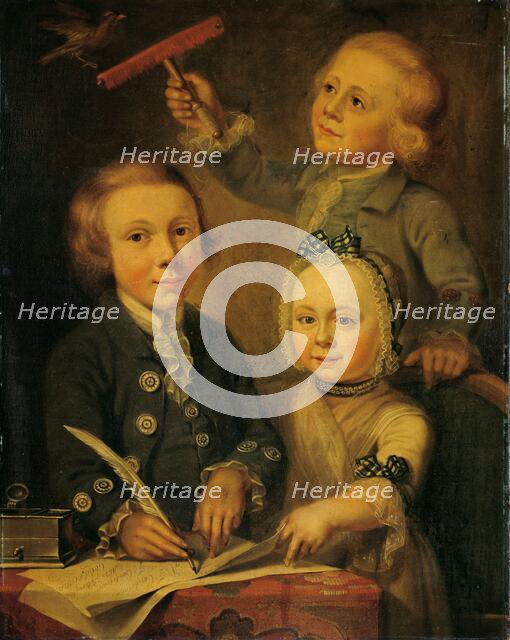 Portrait of the Children of Barend Goudriaan, 1776. Creator: Cornelis van Cuylenburg.