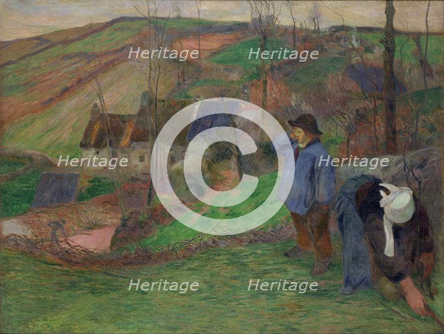 Landscape in Brittany. Artist: Gauguin, Paul Eugéne Henri (1848-1903)