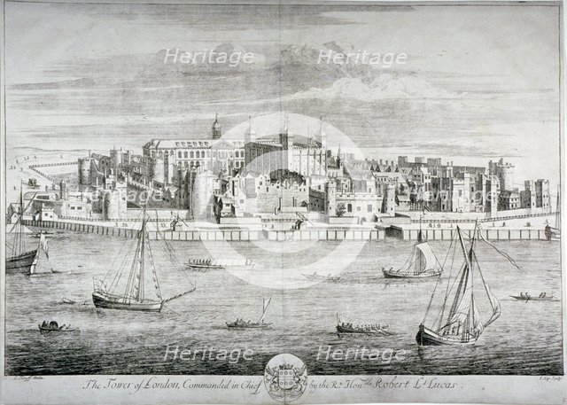 Tower of London, c1700. Artist: Johannes Kip