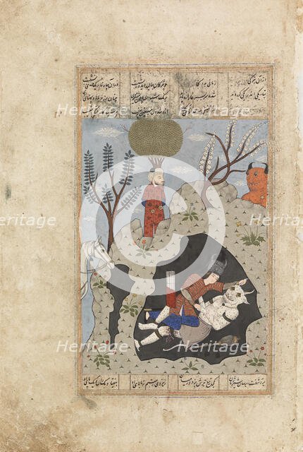 Shahnameh subject, c1800s. Creator: Unknown.
