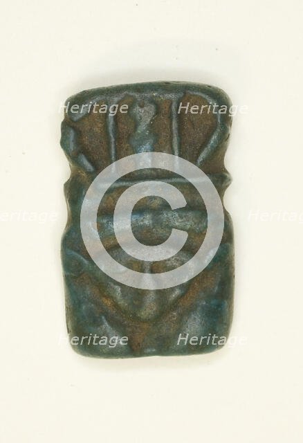 Amulet of the Head of the Goddess Hathor, Egypt, Roman Period (30 BC-395 AD). Creator: Unknown.