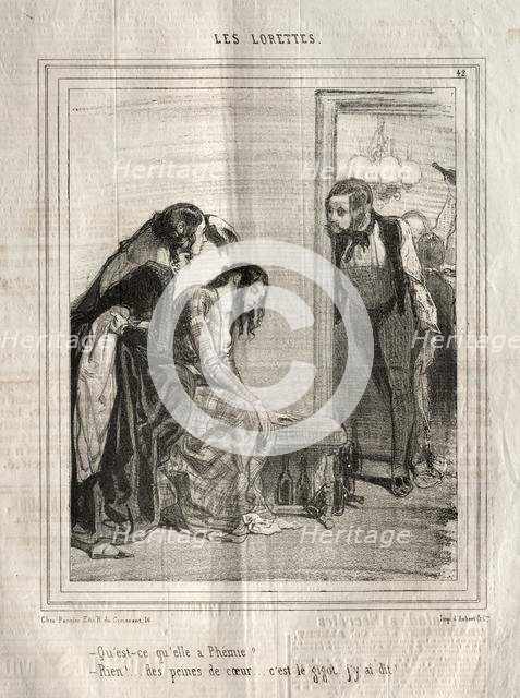 Les Lorettes, 1842. Creator: Paul Gavarni (French, 1804-1866).