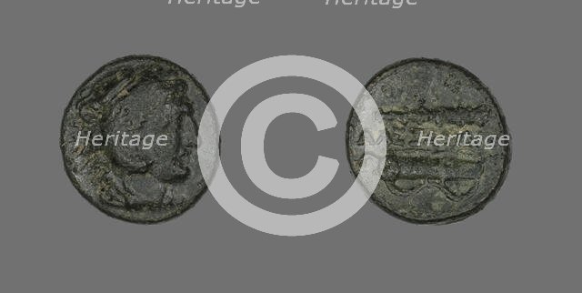 Coin Depicting the Hero Herakles, 336-323 BCE. Creator: Unknown.