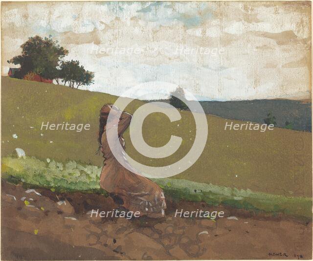 The Green Hill, 1878. Creator: Winslow Homer.