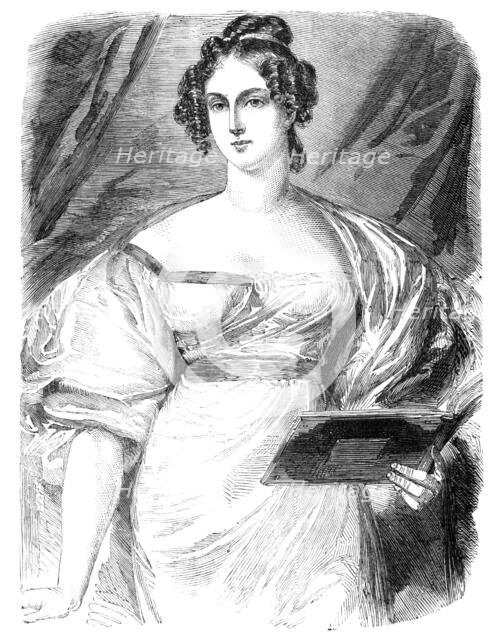 The late Duchess of Rutland - from the portrait by G. Sanders, 1857. Creators: John Lucas, Samuel Cousins.