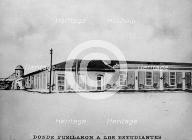 Plaza la Punta, where the medical students were executed, (1871), 1920s. Artist: Unknown