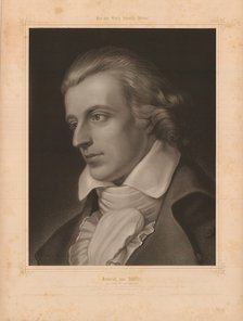 Portrait of Friedrich von Schiller (1759-1805). Artist: Arnst, Adam (active Mid of 19th cen.)