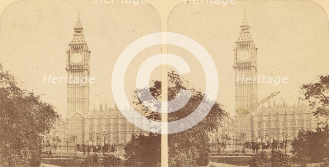 Pair of Early Stereograph Views of London, England, 1850s-70s. Creator: Unknown.