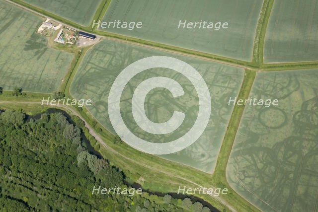 Cropmarks, Kempsford, Gloucestershire, 2015. Creator: Damian Grady.