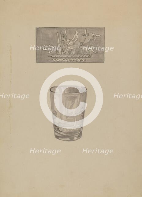 Whiskey Glass, 1935/1942. Creator: Gertrude Lemberg.