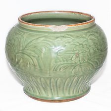 Longquan celadon jar, 14th century. Artist: Unknown.