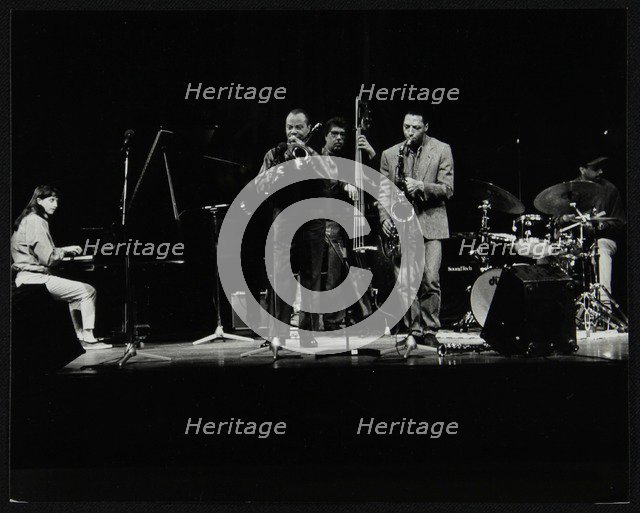 The JJ Johnson Quintet performing at the Hertfordshire Jazz Festival, St Albans Arena, 4 May 1993:  Artist: Denis Williams