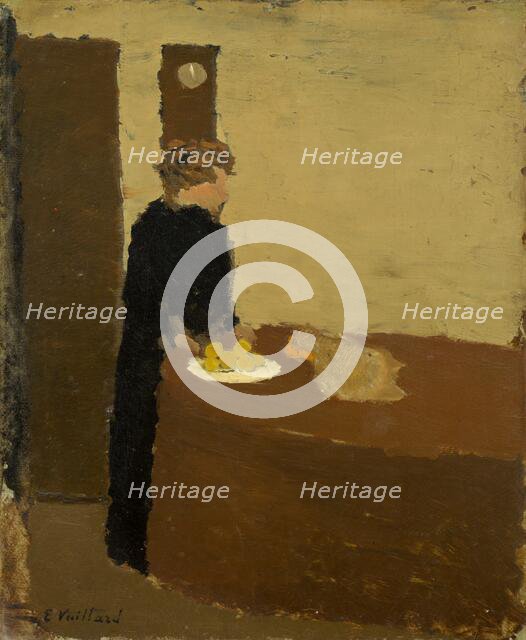 Woman in Black, c. 1891. Creator: Edouard Vuillard.