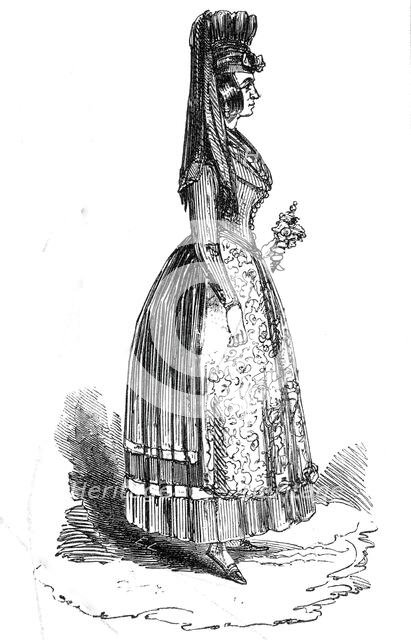 Woman from Coburg, 1845. Creator: Unknown.